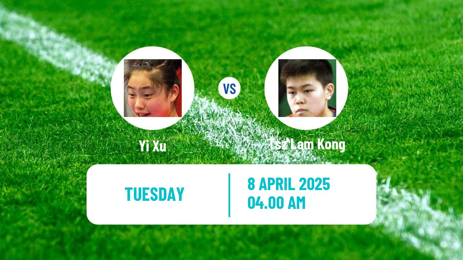 Table tennis Wtt Contender Taiyuan Women Yi Xu - Tsz Lam Kong
