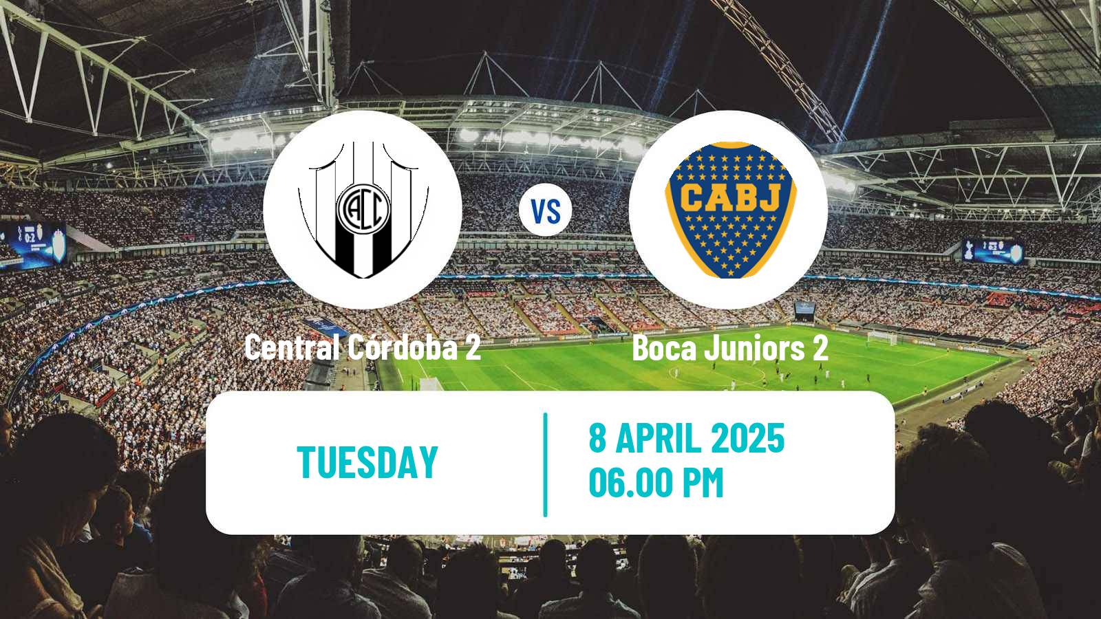 Soccer Argentinian Reserve League Central Córdoba 2 - Boca Juniors 2