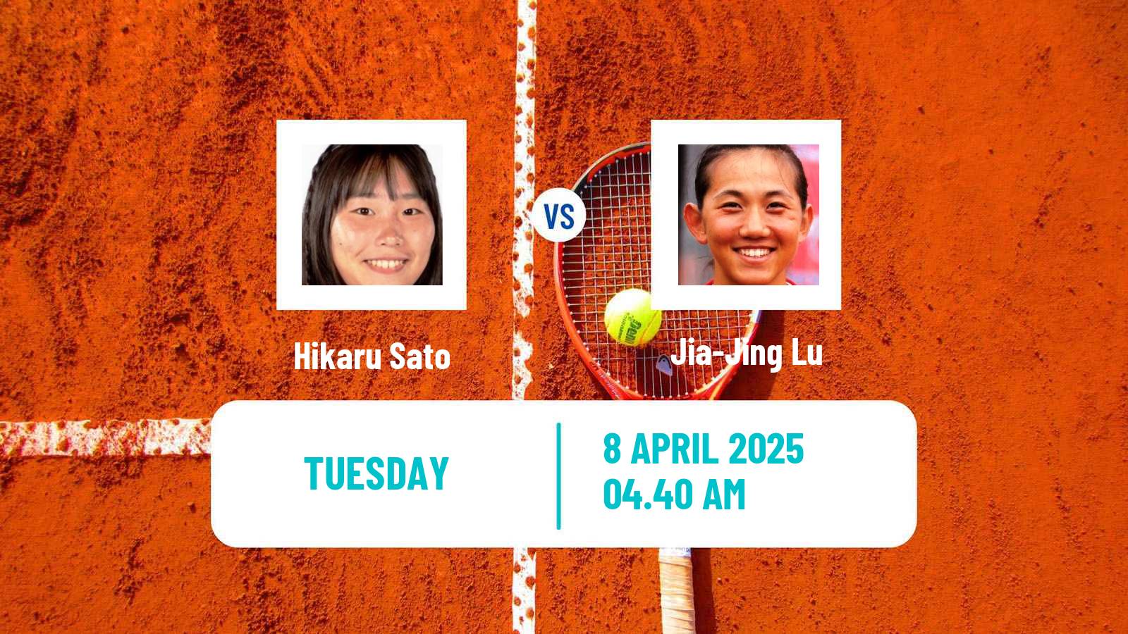 Tennis ITF W35 Santa Margherita Di Pula 13 Women 2025 Hikaru Sato - Jia-Jing Lu