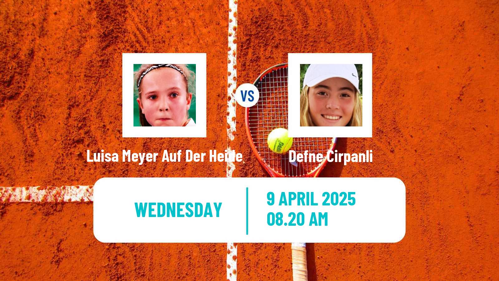 Tennis ITF W15 Antalya 10 Women Luisa Meyer Auf Der Heide - Defne Cirpanli