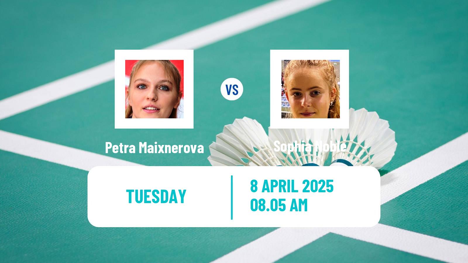 Badminton BWF European Championship Women Petra Maixnerova - Sophia Noble