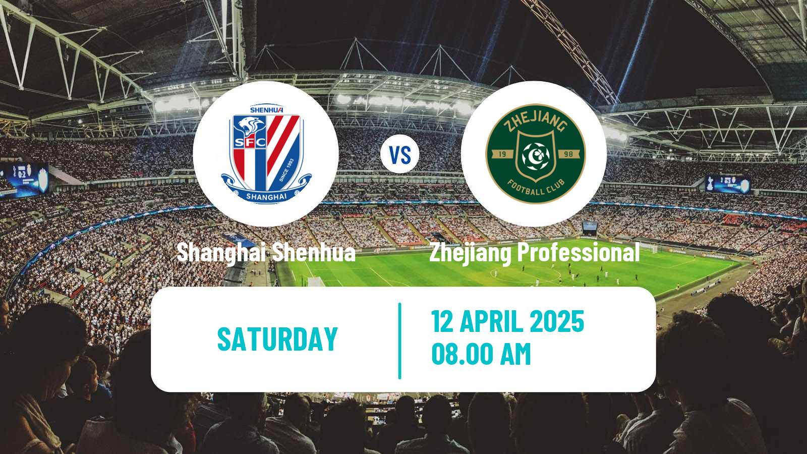 Soccer Chinese Super League Shanghai Shenhua - Zhejiang Professional