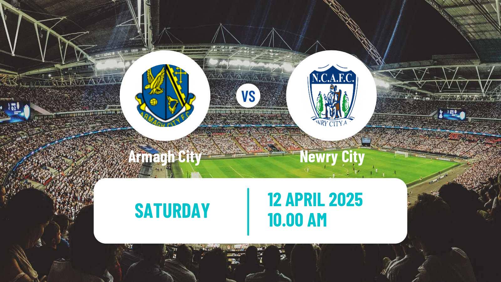Soccer Northern Irish Championship Armagh City - Newry City