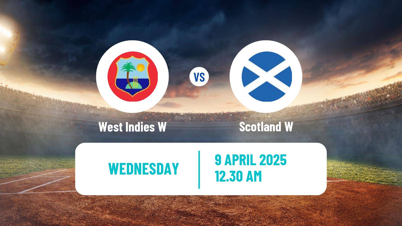 Cricket ICC World Cup Women West Indies W - Scotland W