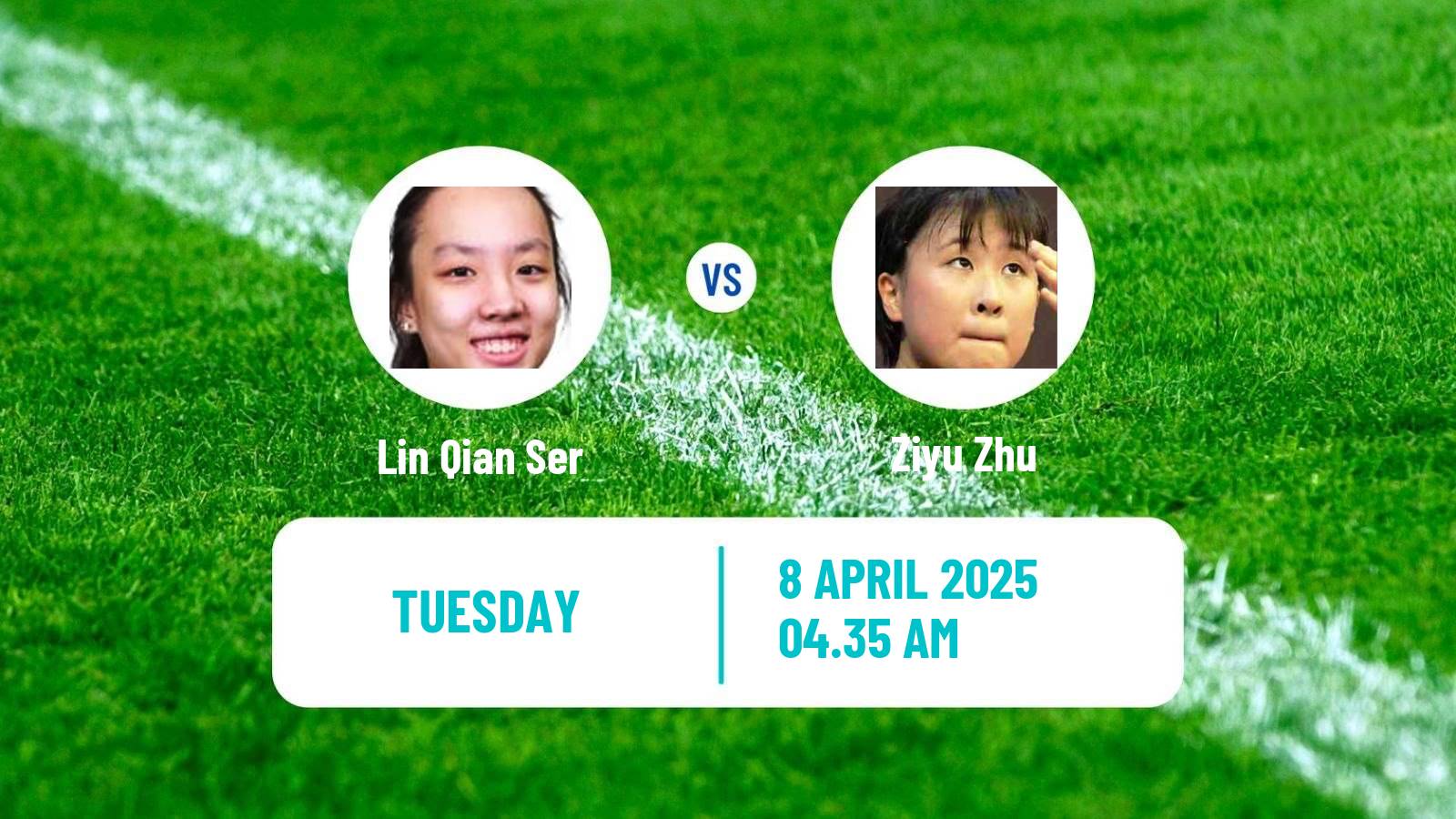 Table tennis Wtt Contender Taiyuan Women Lin Qian Ser - Ziyu Zhu