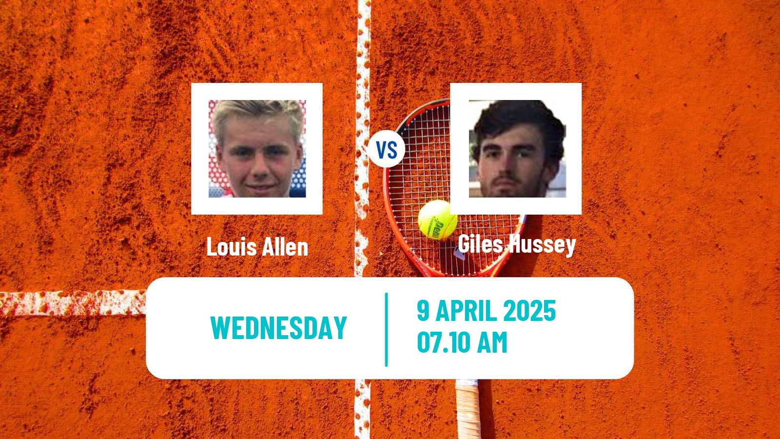 Tennis ITF M15 Monastir 14 Men Louis Allen - Giles Hussey