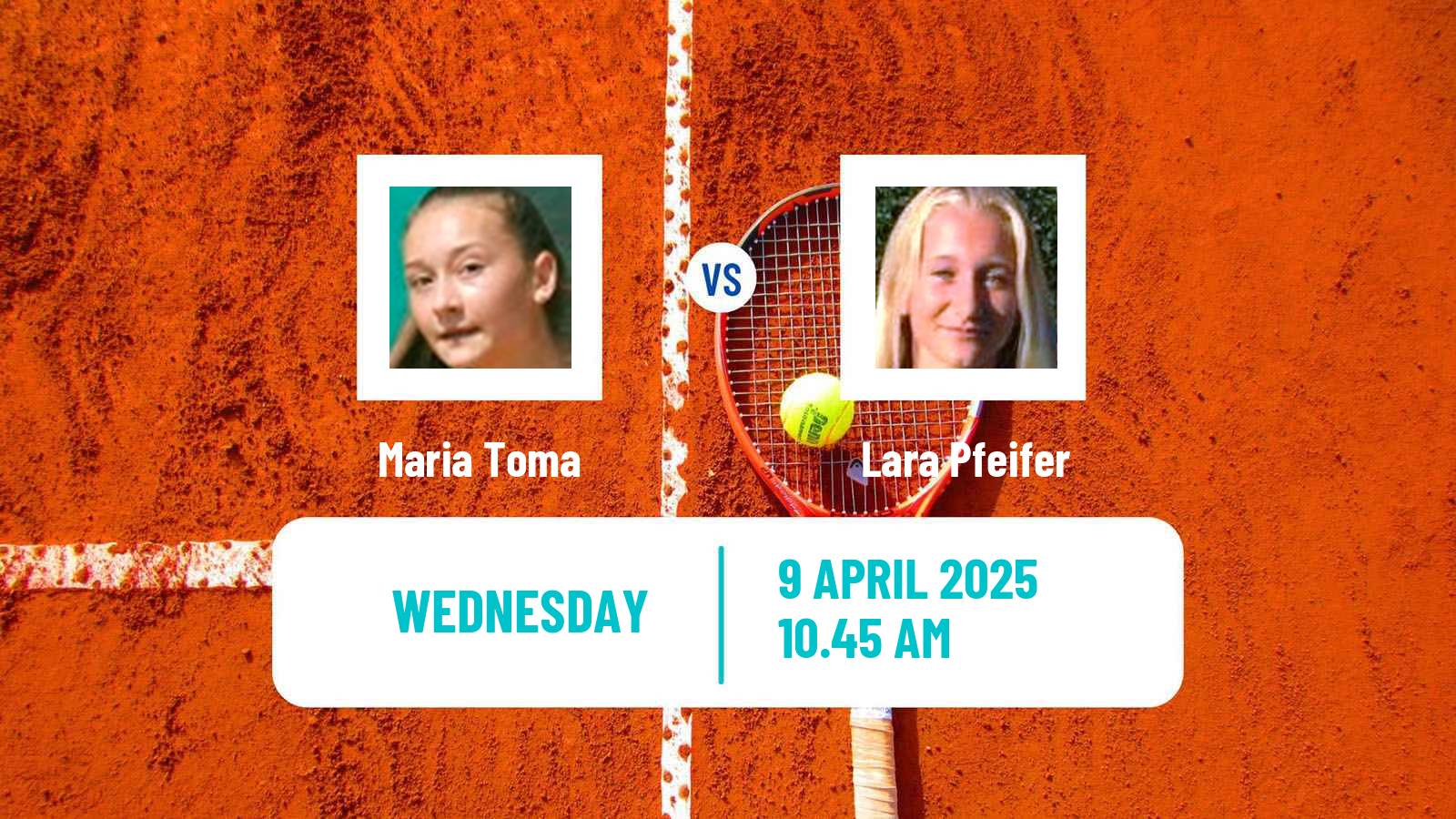 Tennis ITF W15 Monastir 14 Women Maria Toma - Lara Pfeifer