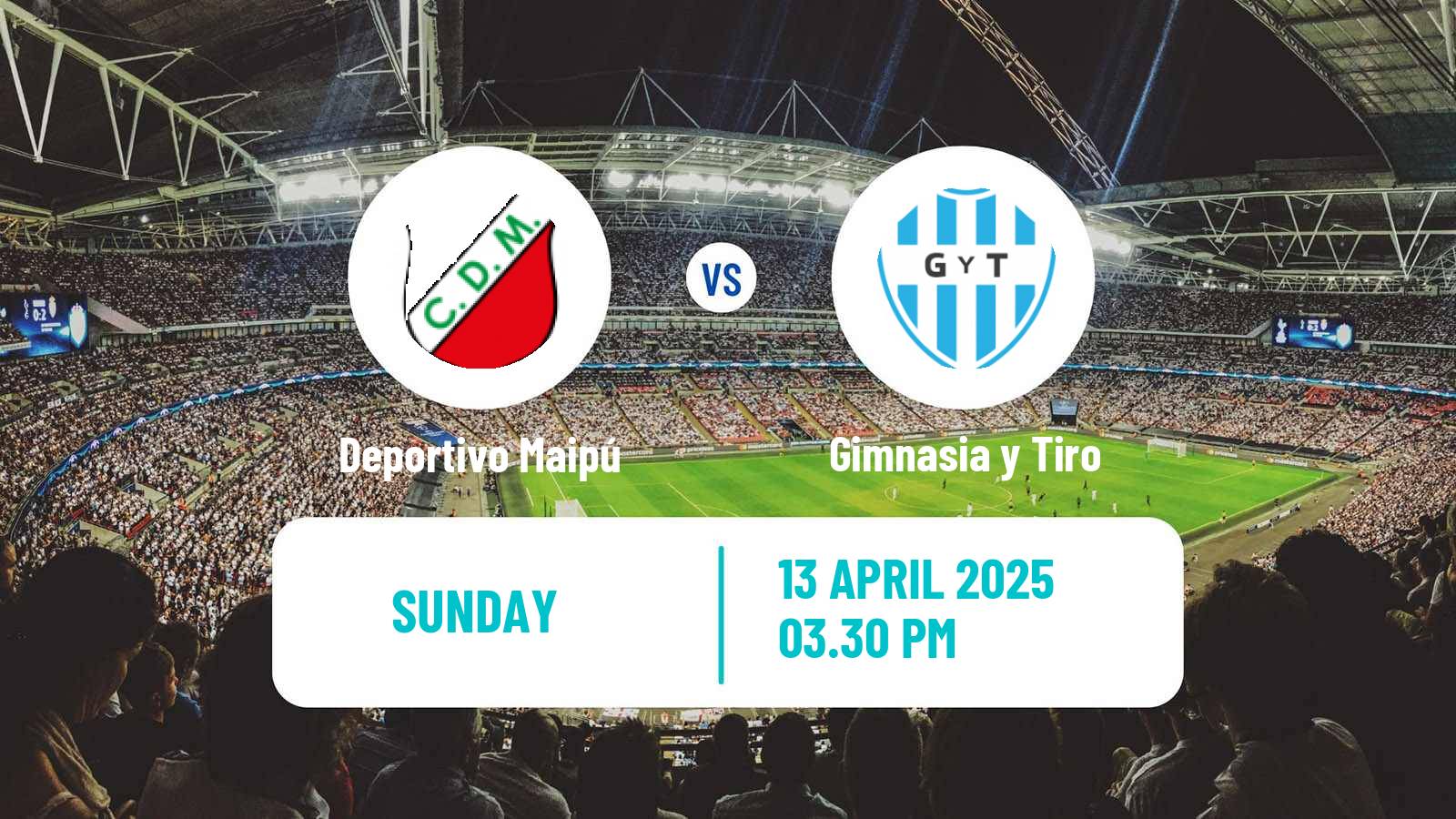 Soccer Argentinian Primera Nacional Deportivo Maipú - Gimnasia y Tiro
