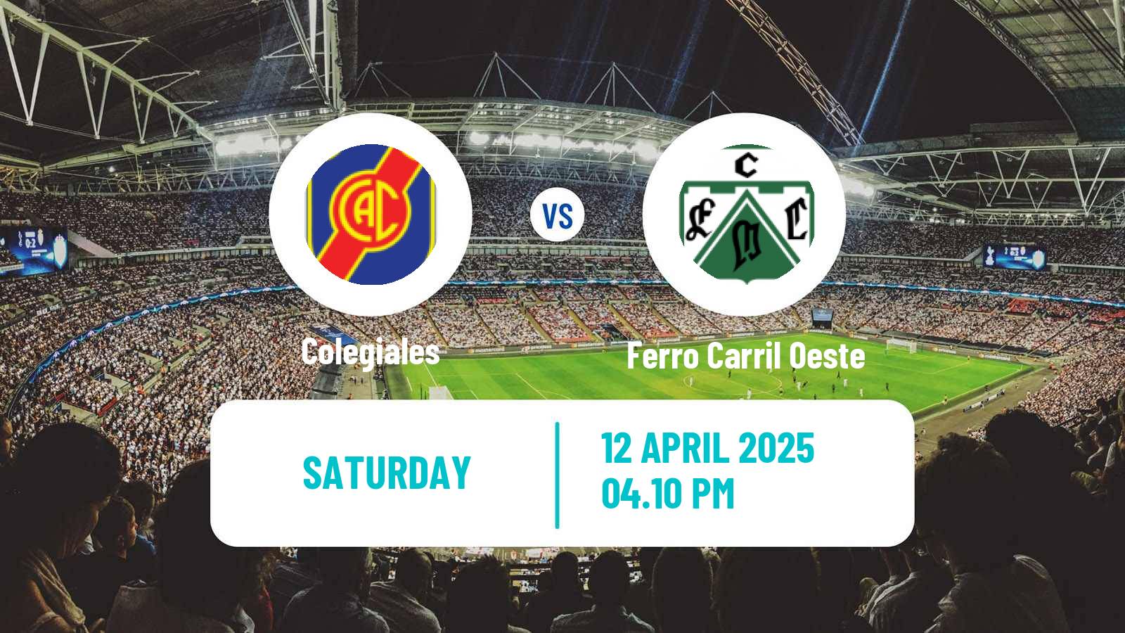 Soccer Argentinian Primera Nacional Colegiales - Ferro Carril Oeste