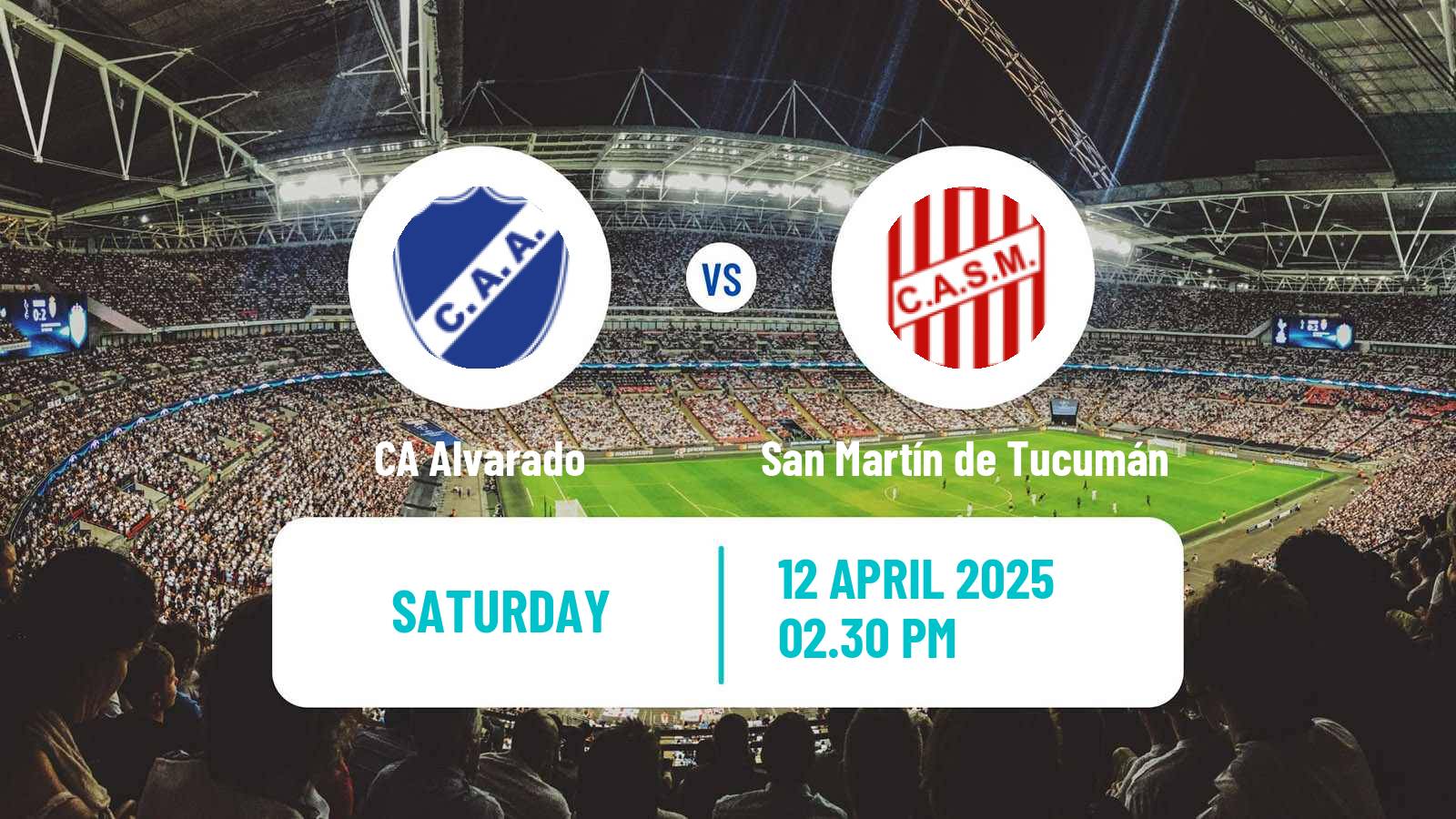 Soccer Argentinian Primera Nacional Alvarado - San Martín de Tucumán