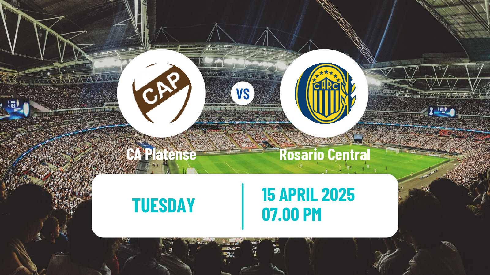 Soccer Argentinian Liga Profesional Platense - Rosario Central