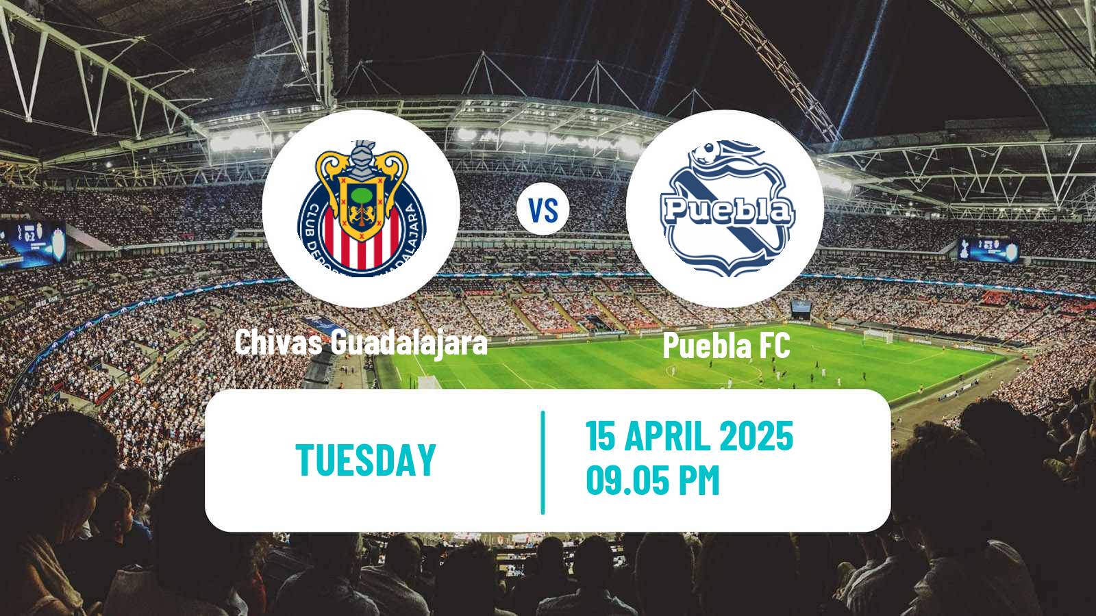 Soccer Mexican Liga MX Chivas Guadalajara - Puebla