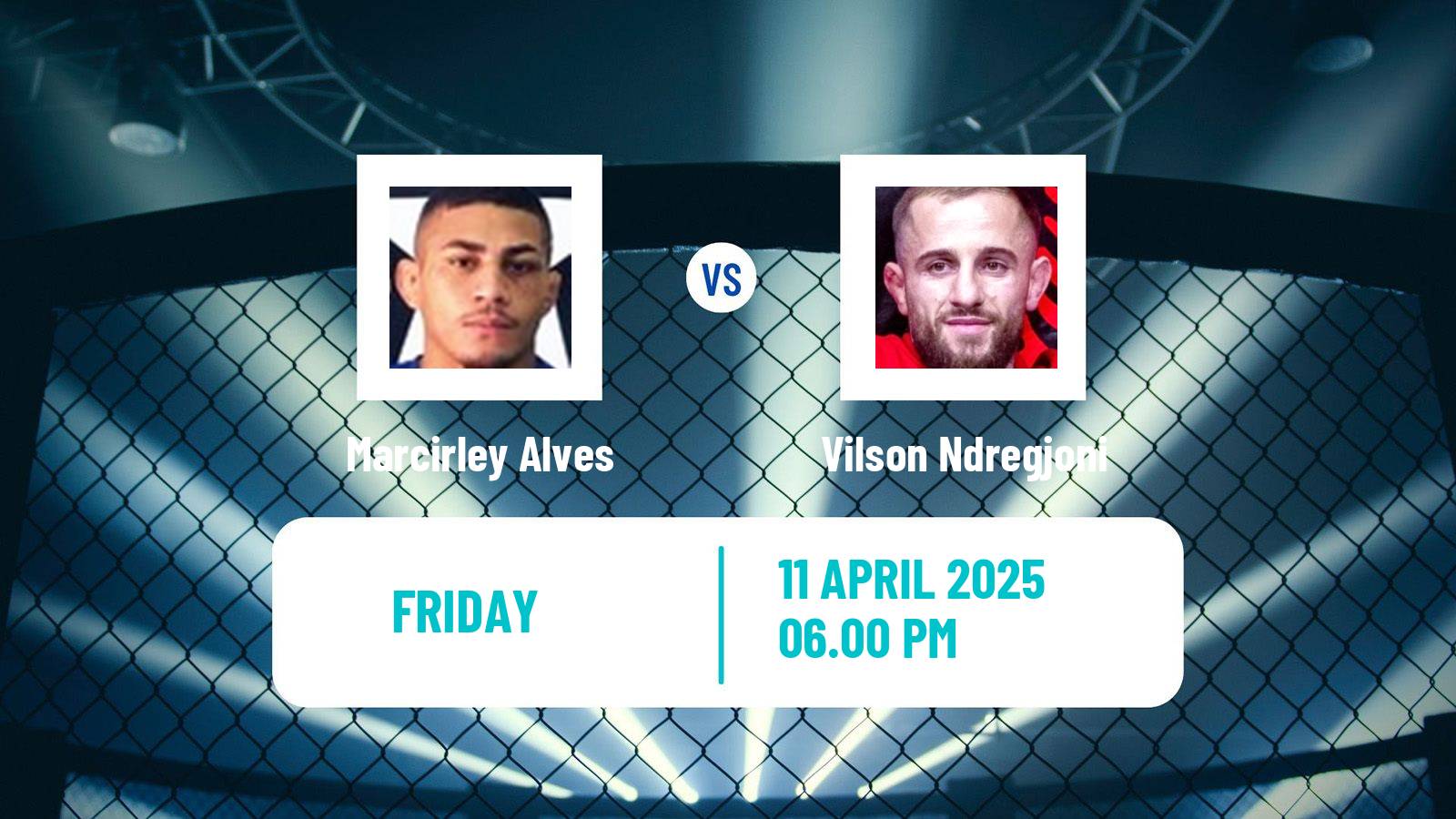 MMA Bantamweight Pfl Men Marcirley Alves - Vilson Ndregjoni
