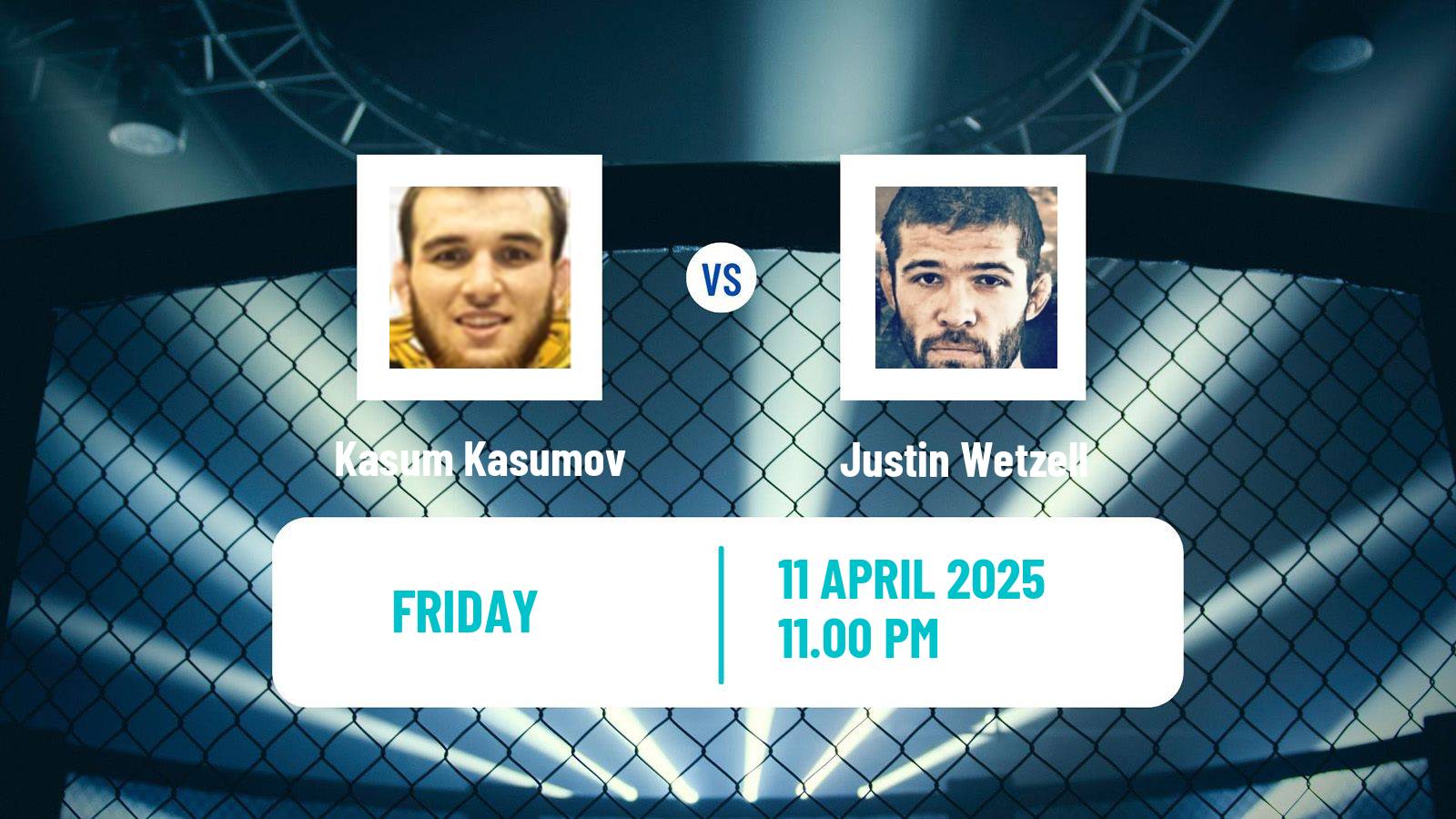 MMA Bantamweight Pfl Tournament Men Kasum Kasumov - Justin Wetzell