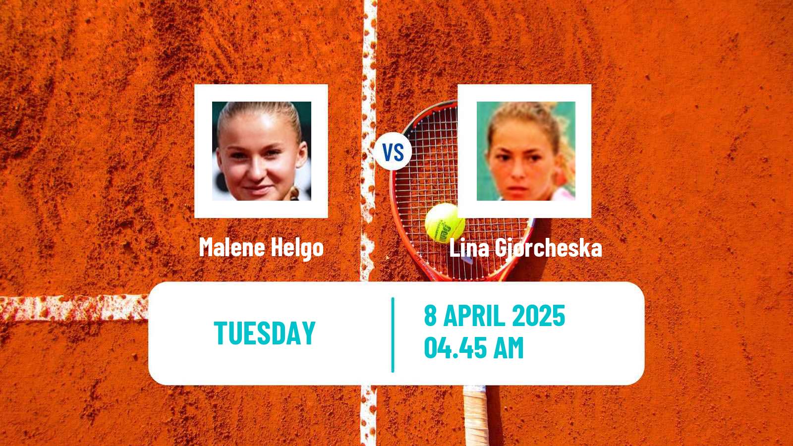 Tennis WTA Billie Jean King Cup Group II Malene Helgo - Lina Gjorcheska