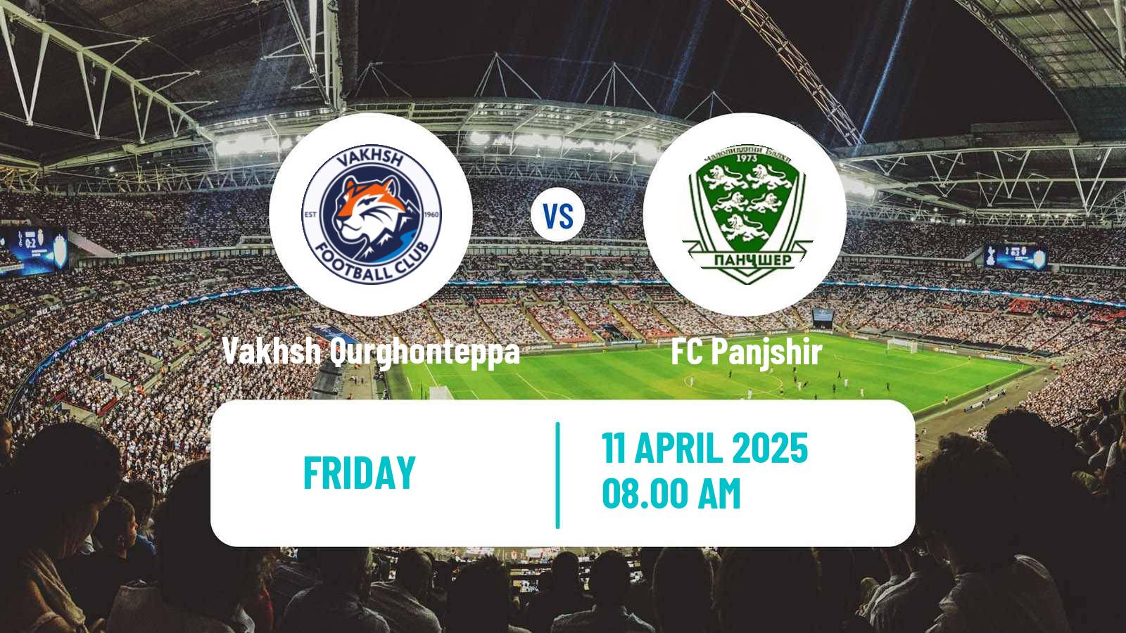 Soccer Tajik League Vakhsh Qurghonteppa - Panjshir