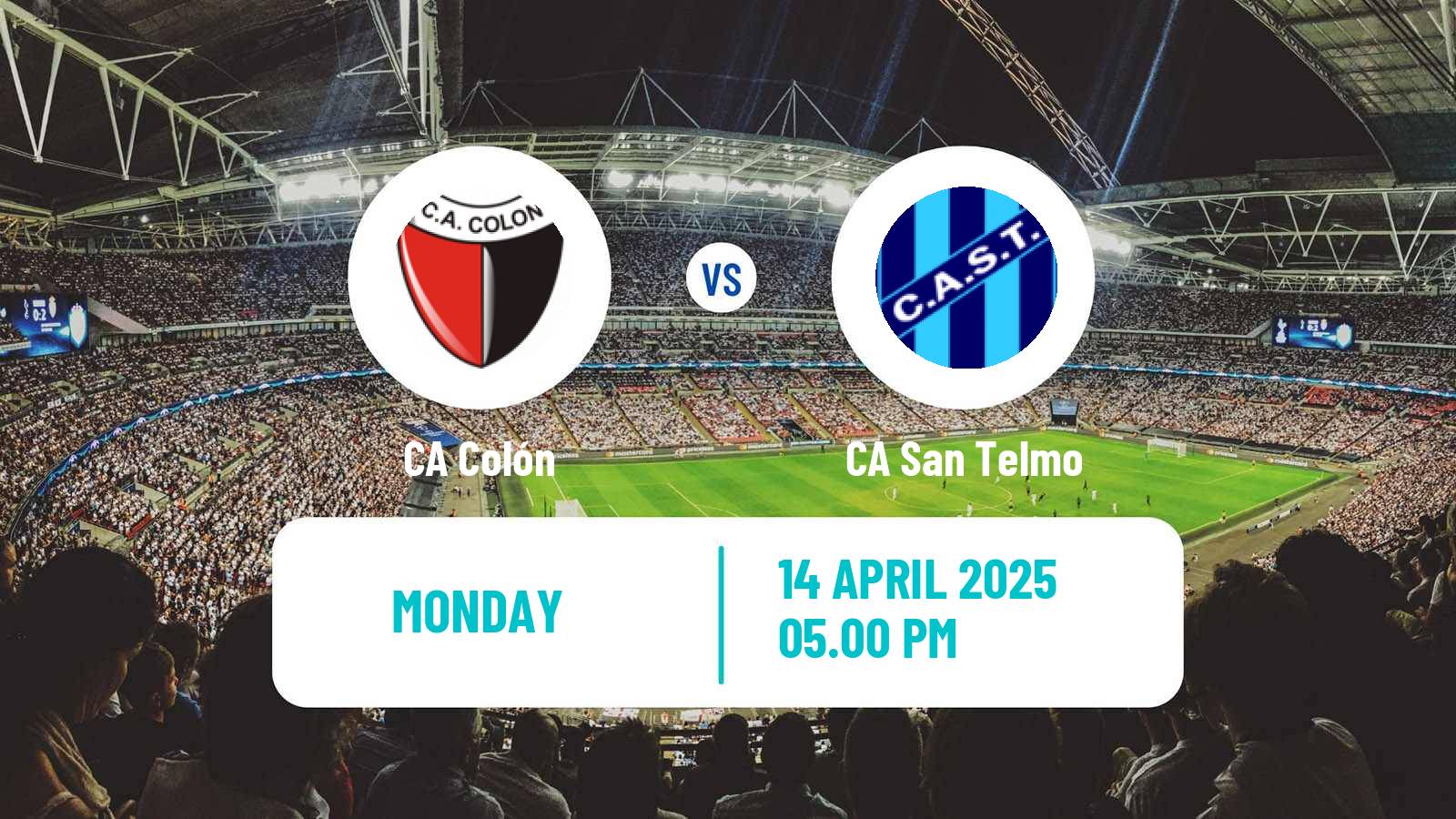 Soccer Argentinian Primera Nacional Colón - San Telmo