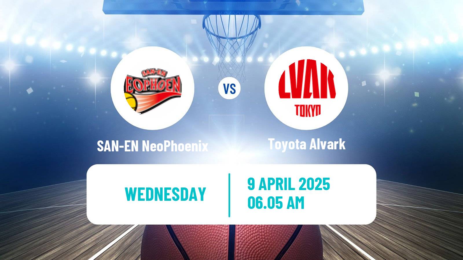 Basketball BJ League SAN-EN NeoPhoenix - Toyota Alvark