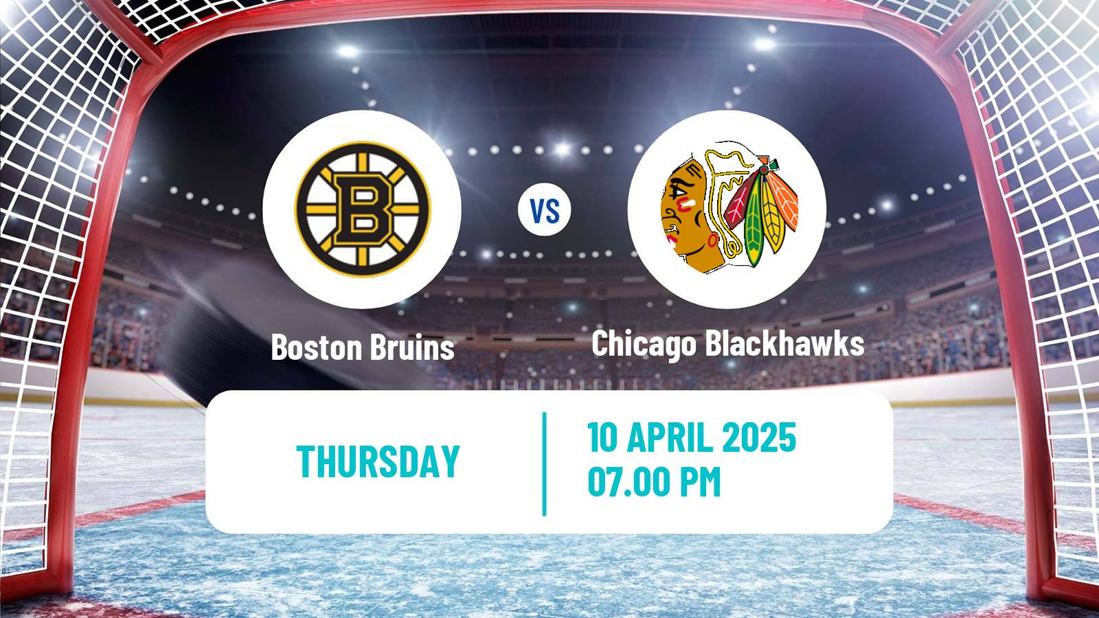 Hockey NHL Boston Bruins - Chicago Blackhawks