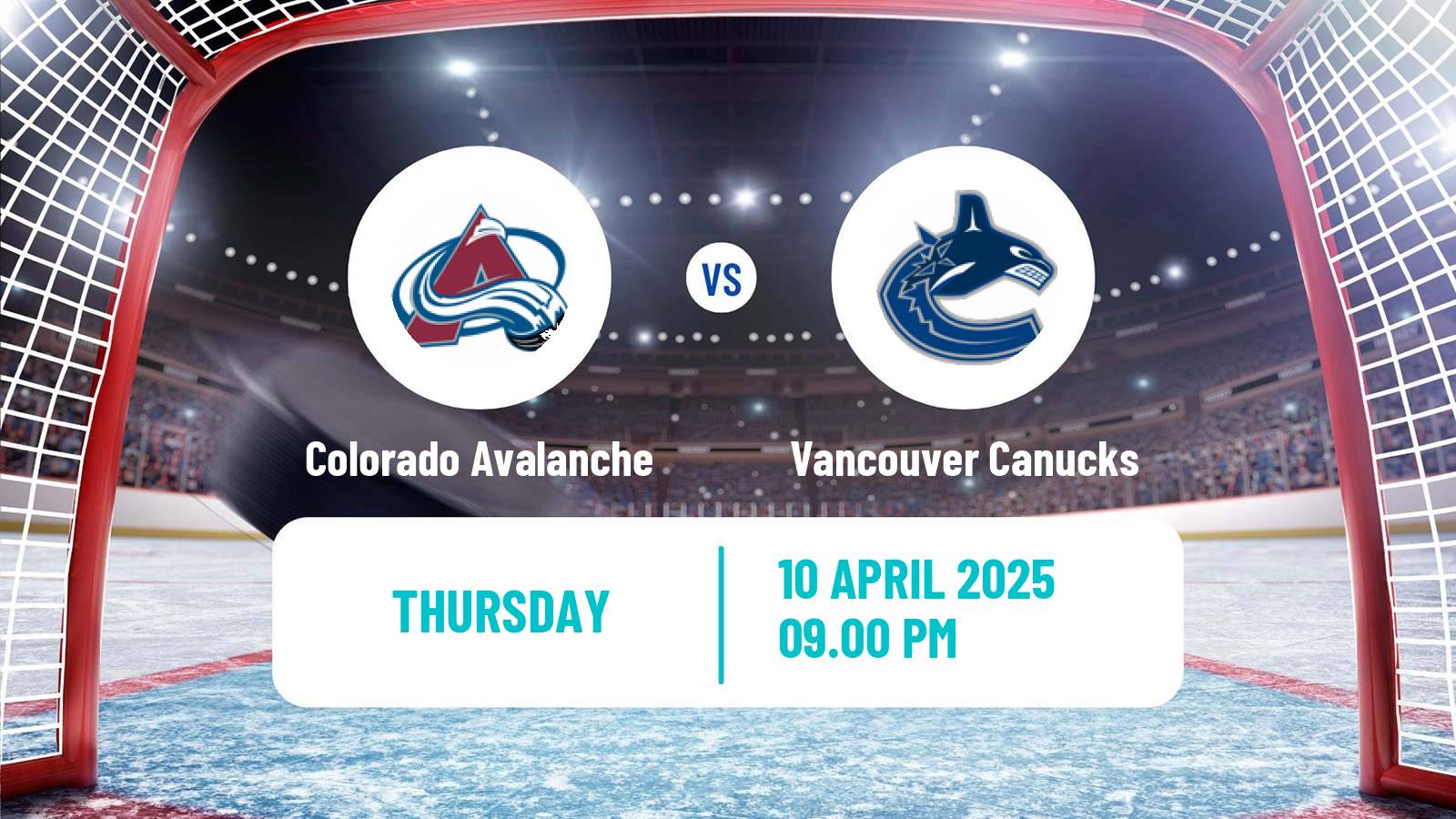 Hockey NHL Colorado Avalanche - Vancouver Canucks