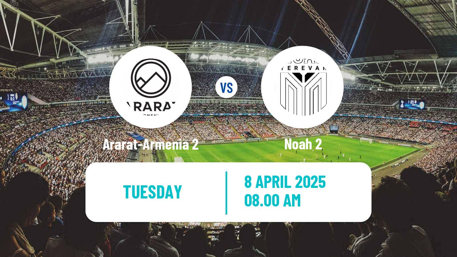 Soccer Armenian First League Ararat-Armenia 2 - Noah 2