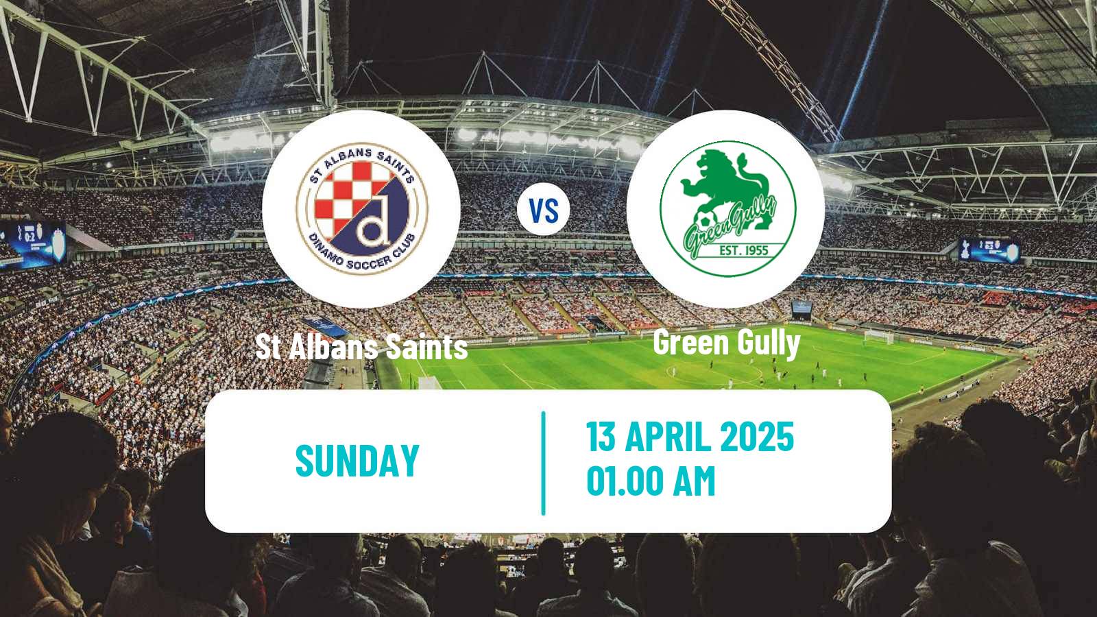 Soccer Australian NPL Victoria St Albans Saints - Green Gully