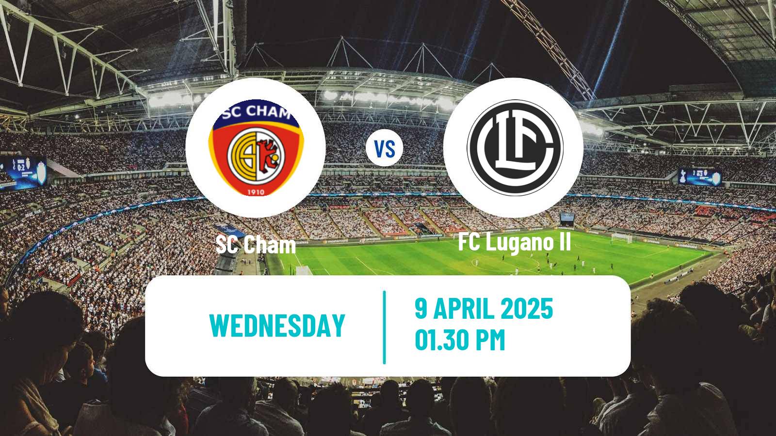 Soccer Swiss Promotion League Cham - Lugano II
