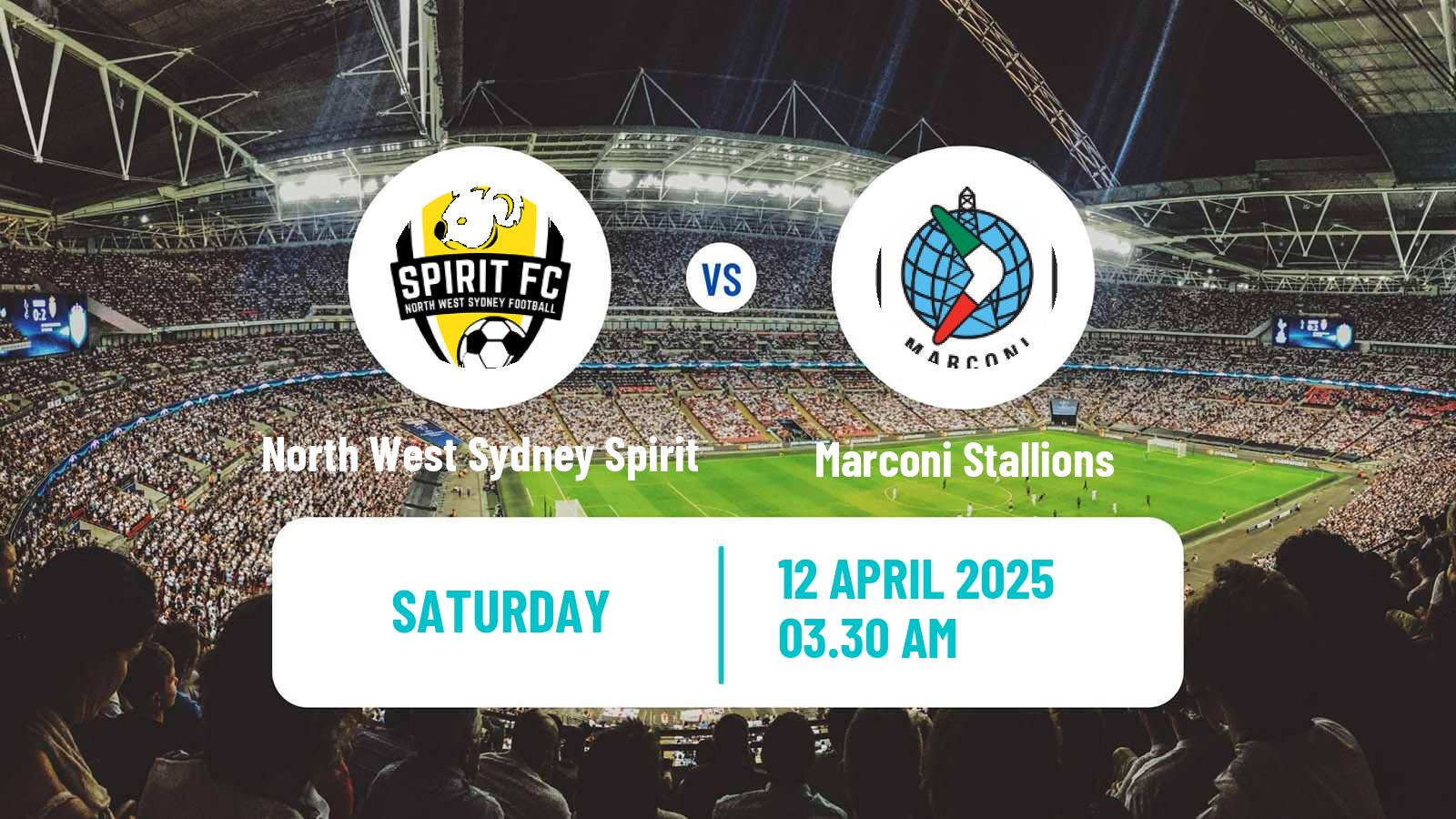 Soccer Australian NPL NSW North West Sydney Spirit - Marconi Stallions