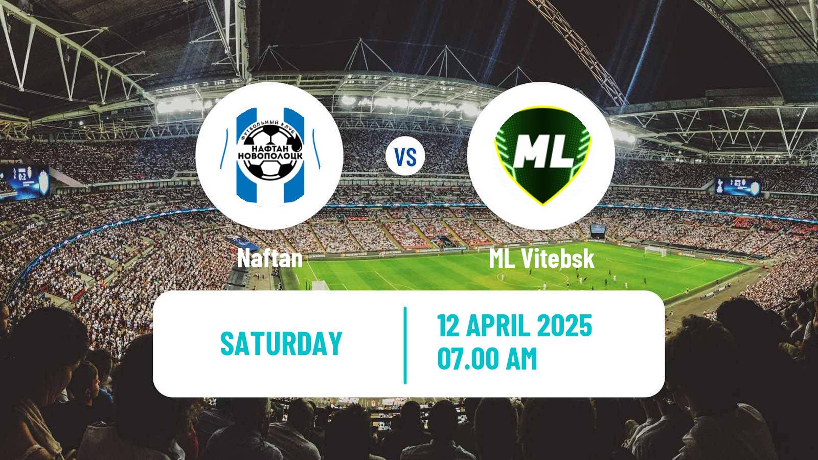 Soccer Belarusian Vysshaya Liga Naftan - ML Vitebsk