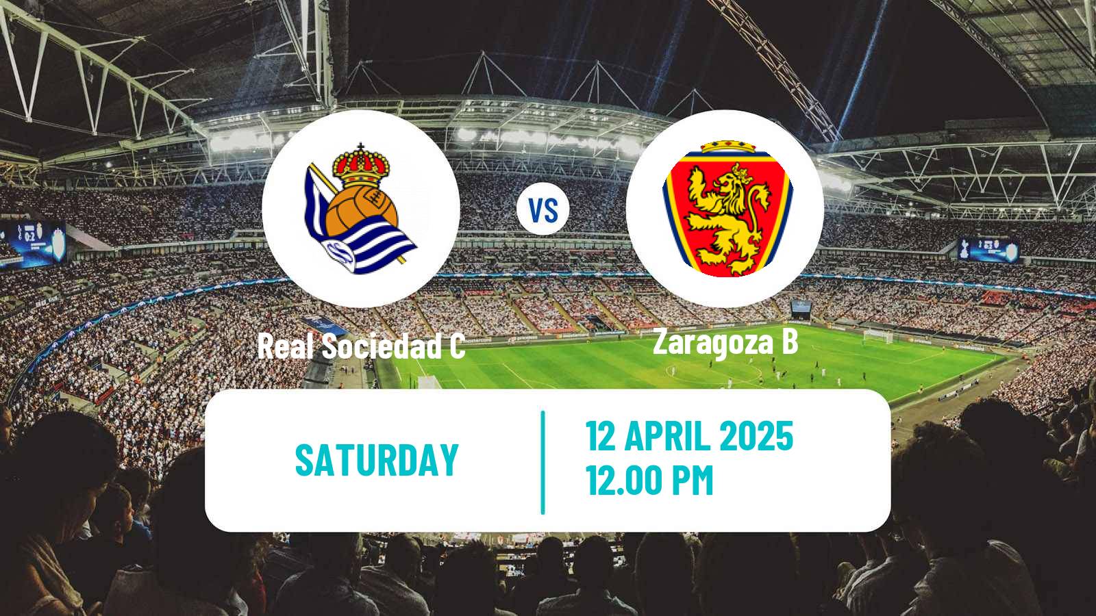 Soccer Spanish Segunda RFEF - Group 2 Real Sociedad C - Zaragoza B