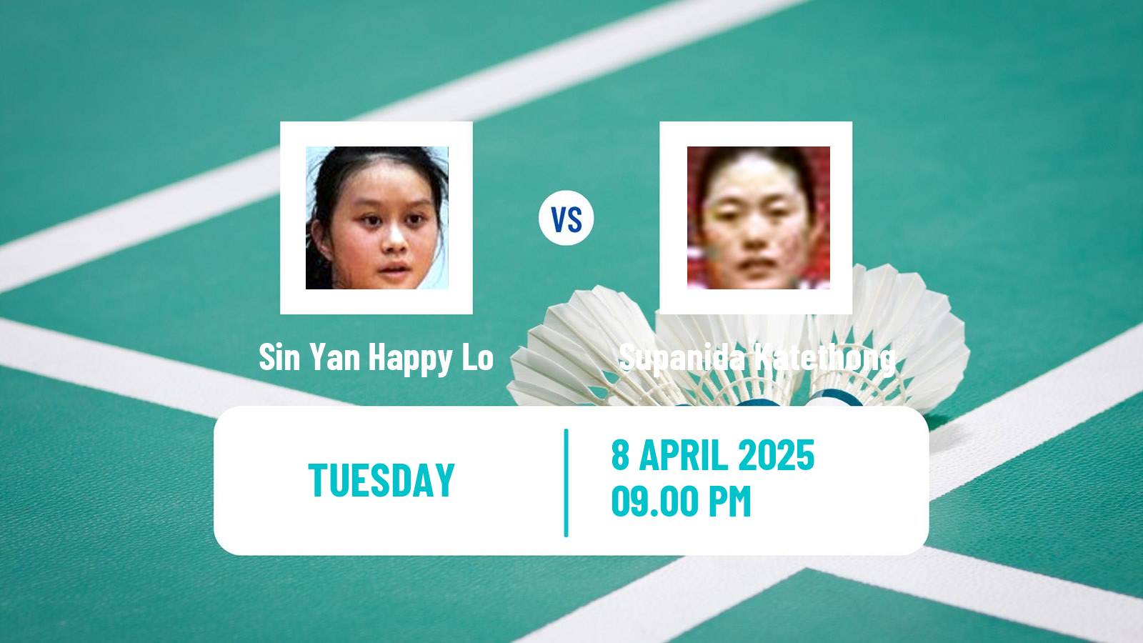 Badminton BWF Asia Championships Women Sin Yan Happy Lo - Supanida Katethong