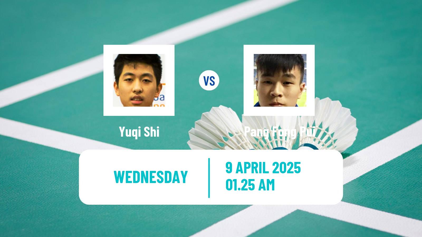 Badminton BWF Asia Championships Men Yuqi Shi - Pang Fong Pui