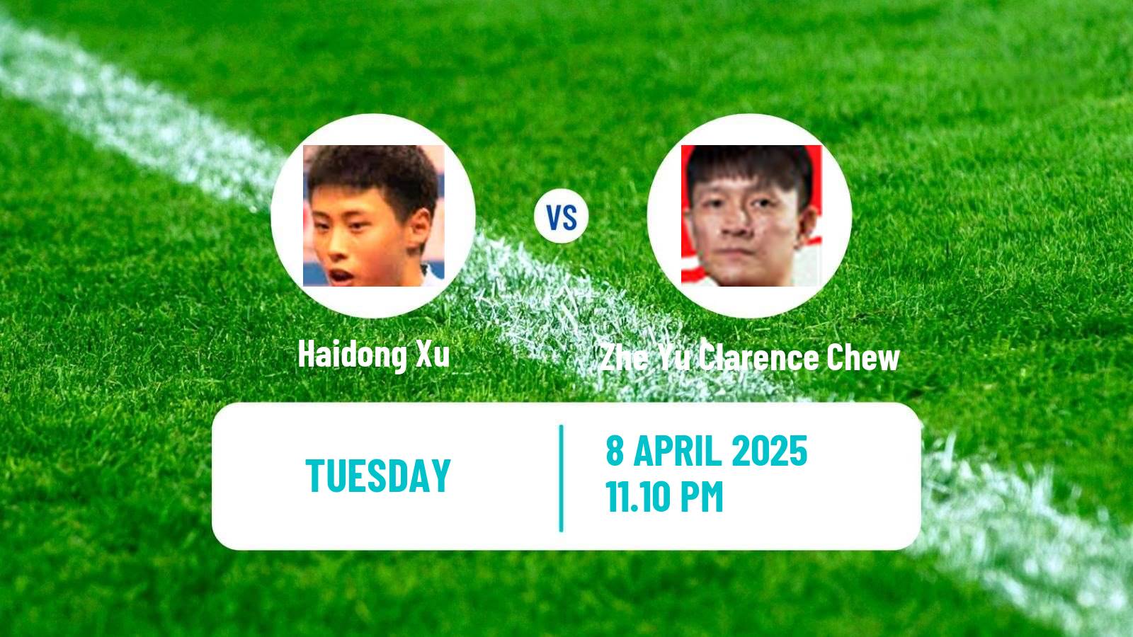 Table tennis Wtt Contender Taiyuan Men Haidong Xu - Zhe Yu Clarence Chew