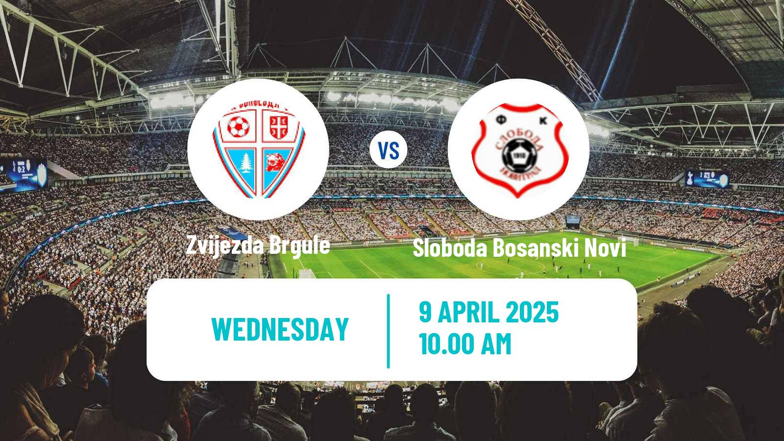 Soccer Bosnian Prva Liga RS Zvijezda Brgule - Sloboda Bosanski Novi