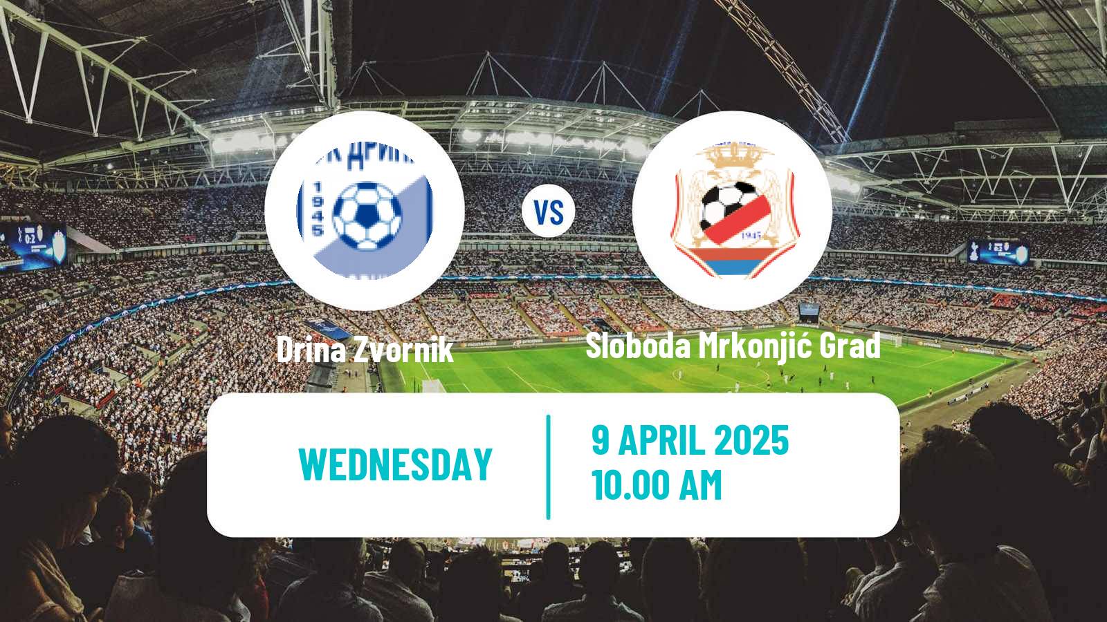 Soccer Bosnian Prva Liga RS Drina Zvornik - Sloboda Mrkonjić Grad