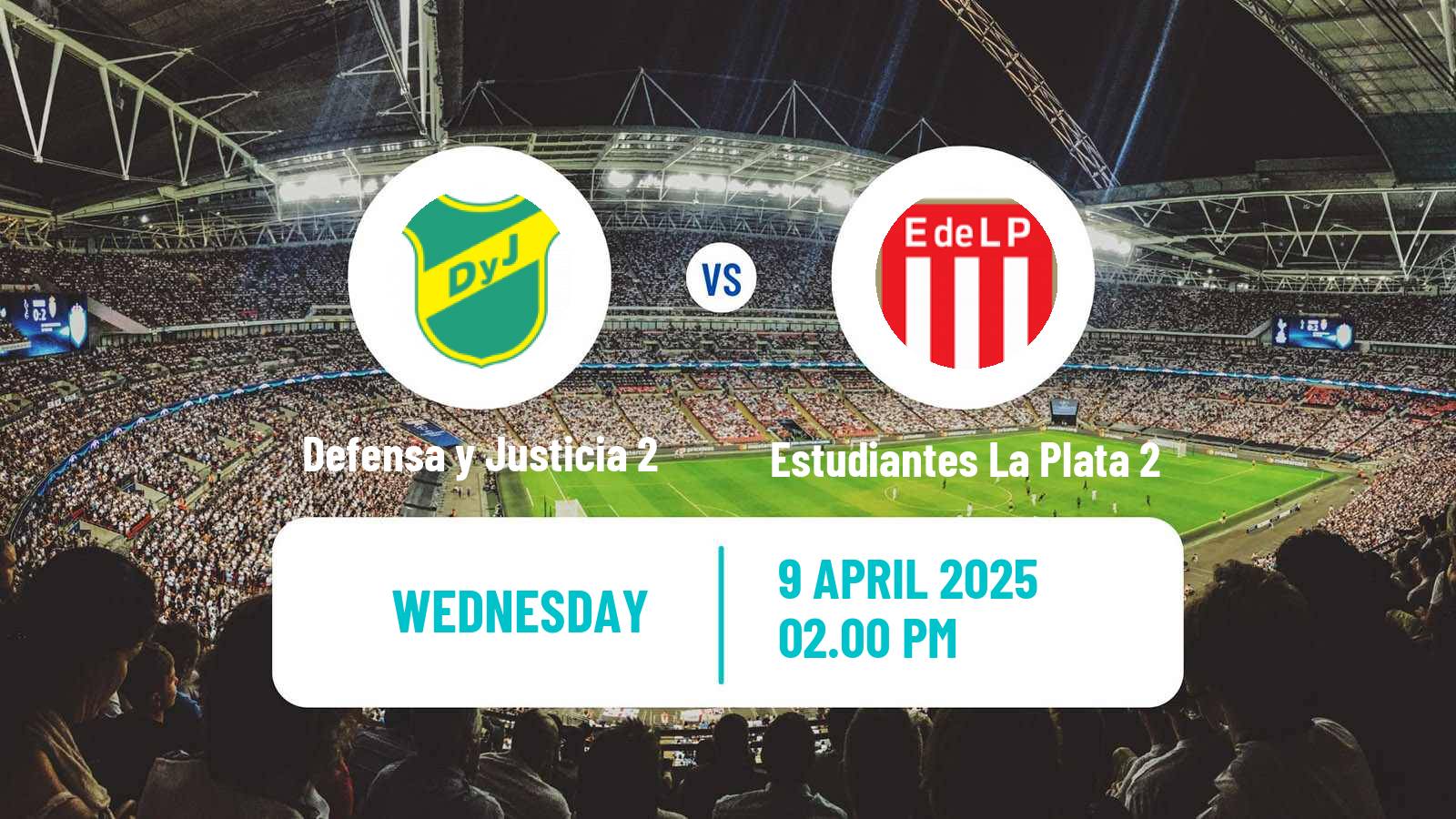 Soccer Argentinian Reserve League Defensa y Justicia 2 - Estudiantes La Plata 2