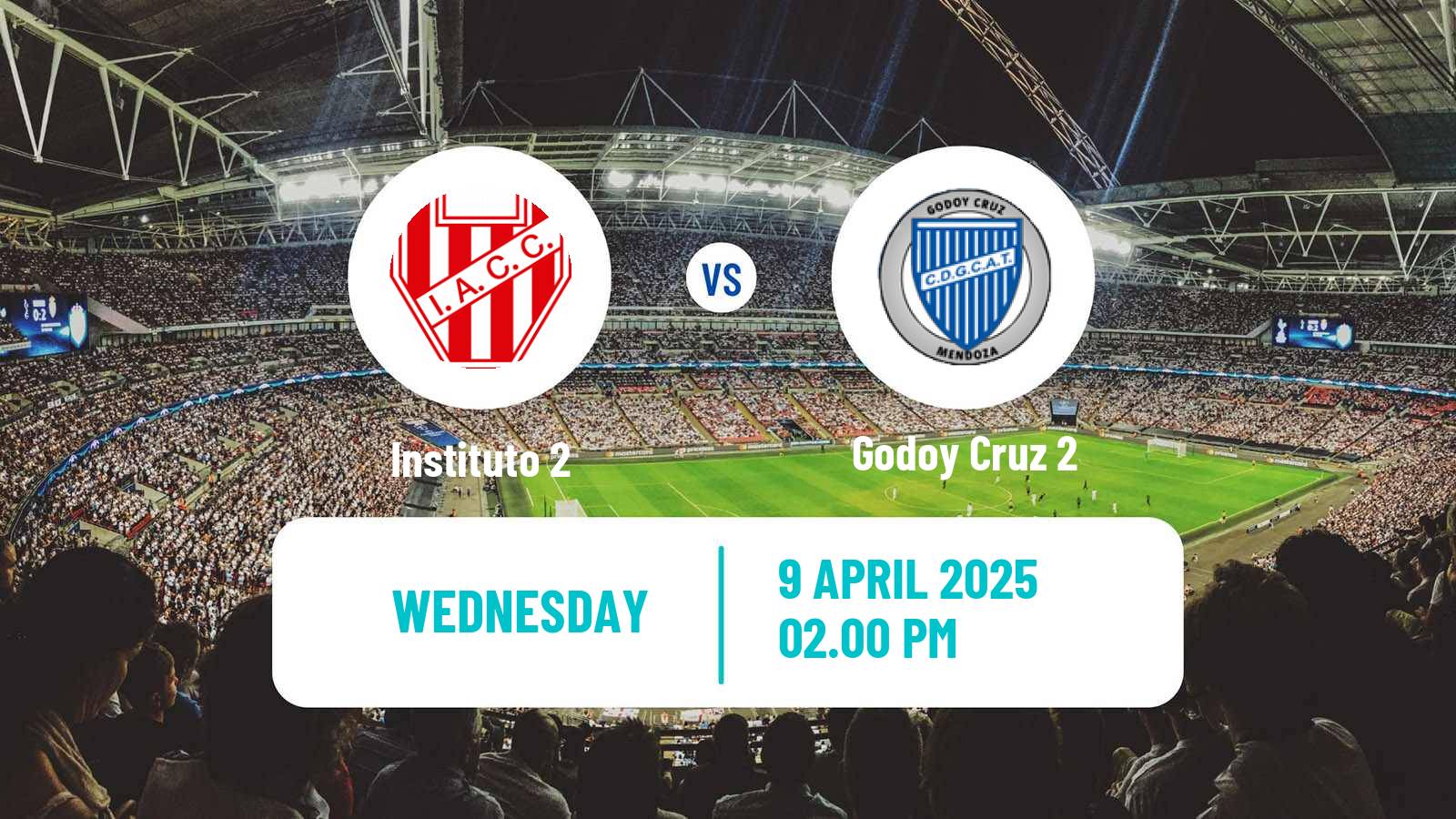 Soccer Argentinian Reserve League Instituto 2 - Godoy Cruz 2