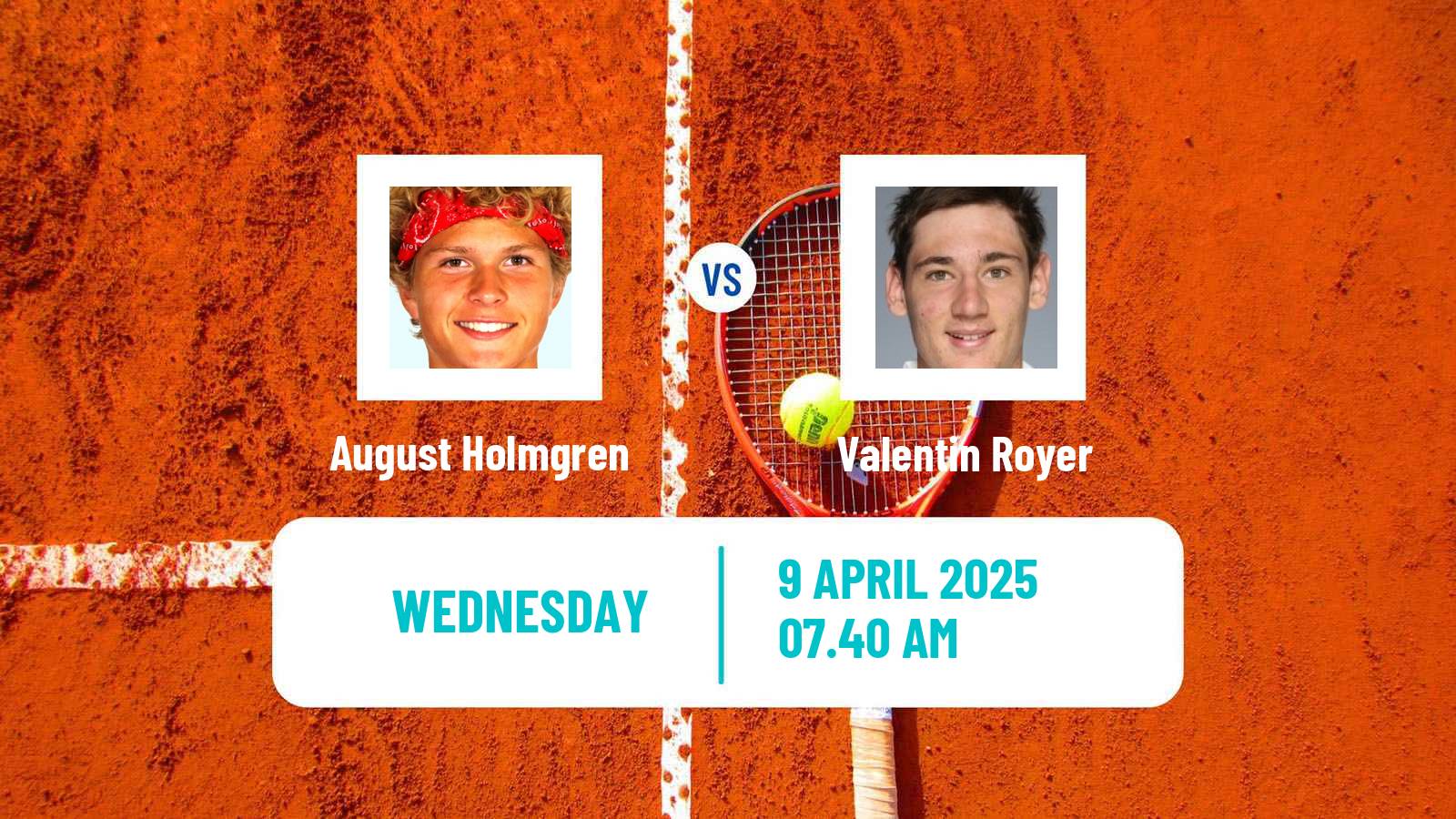 Tennis Madrid Challenger Men August Holmgren - Valentin Royer