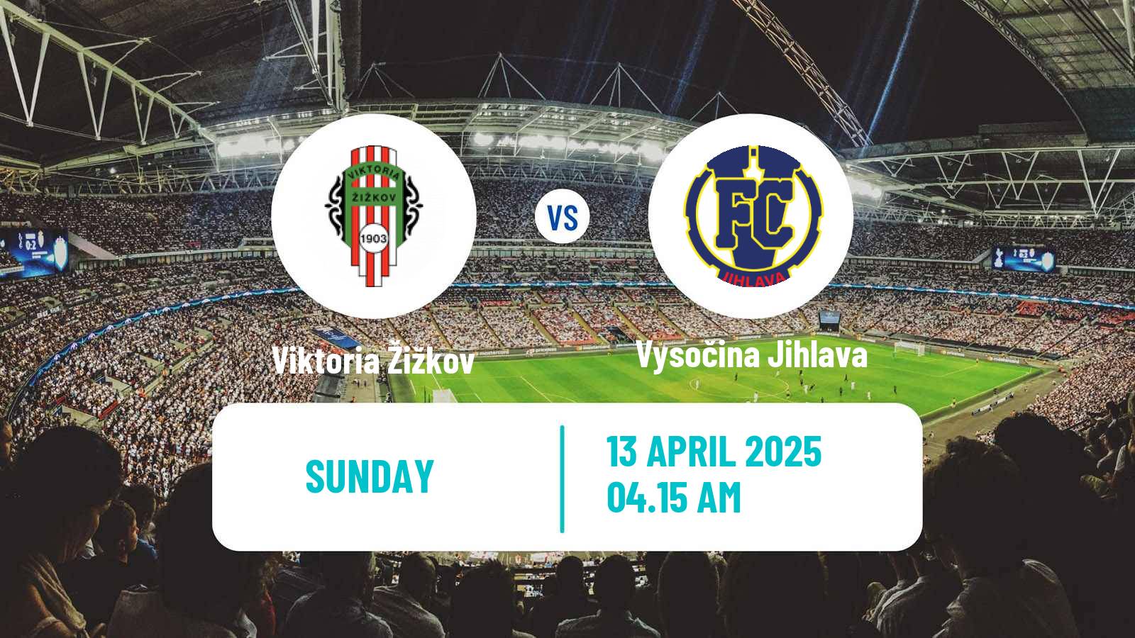 Soccer Czech Division 2 Viktoria Žižkov - Vysočina Jihlava