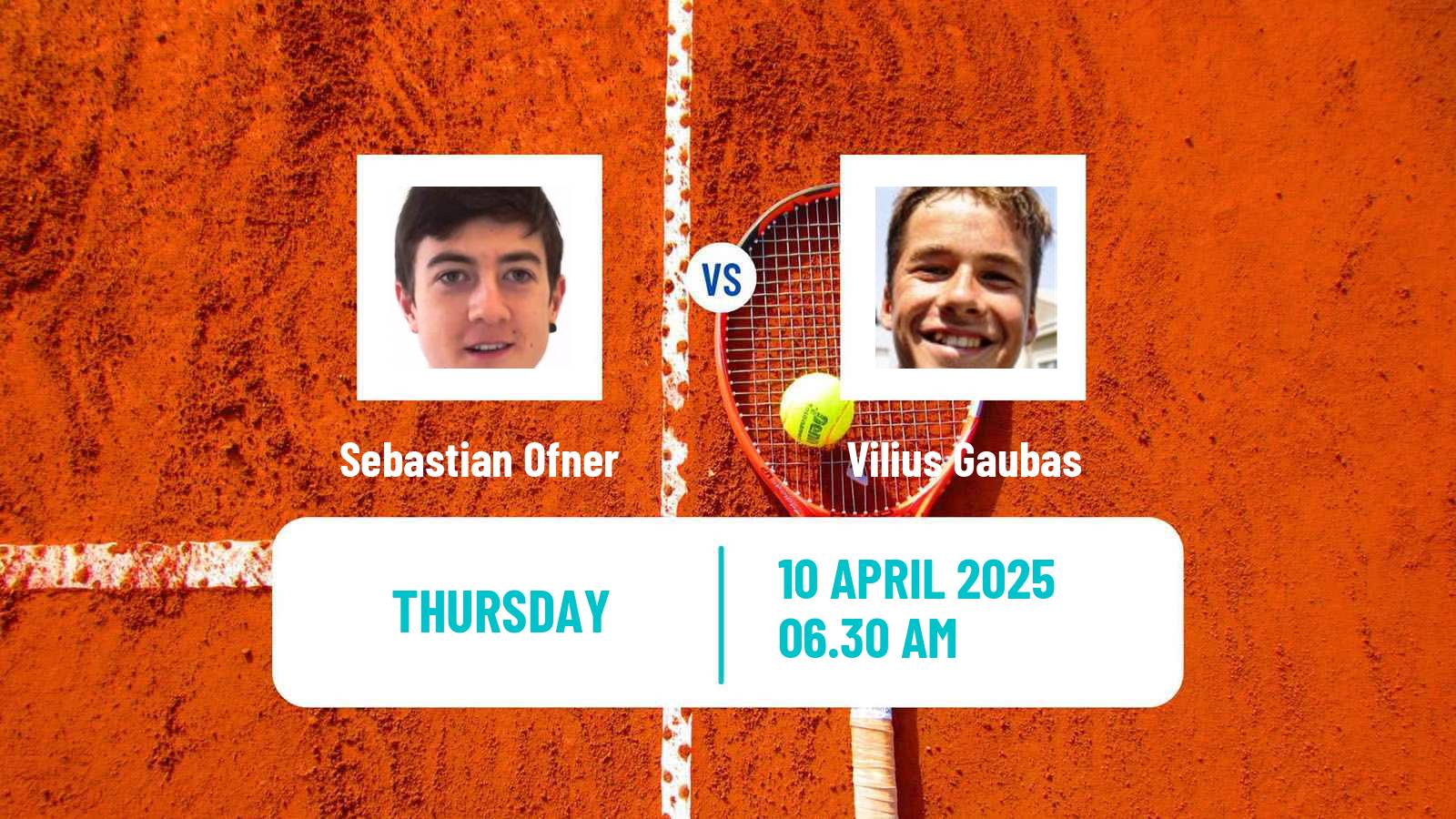 Tennis Madrid Challenger Men Sebastian Ofner - Vilius Gaubas
