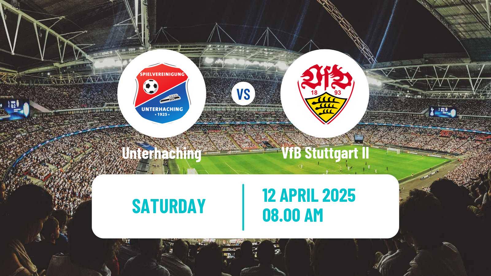 Soccer German 3 Bundesliga Unterhaching - VfB Stuttgart II