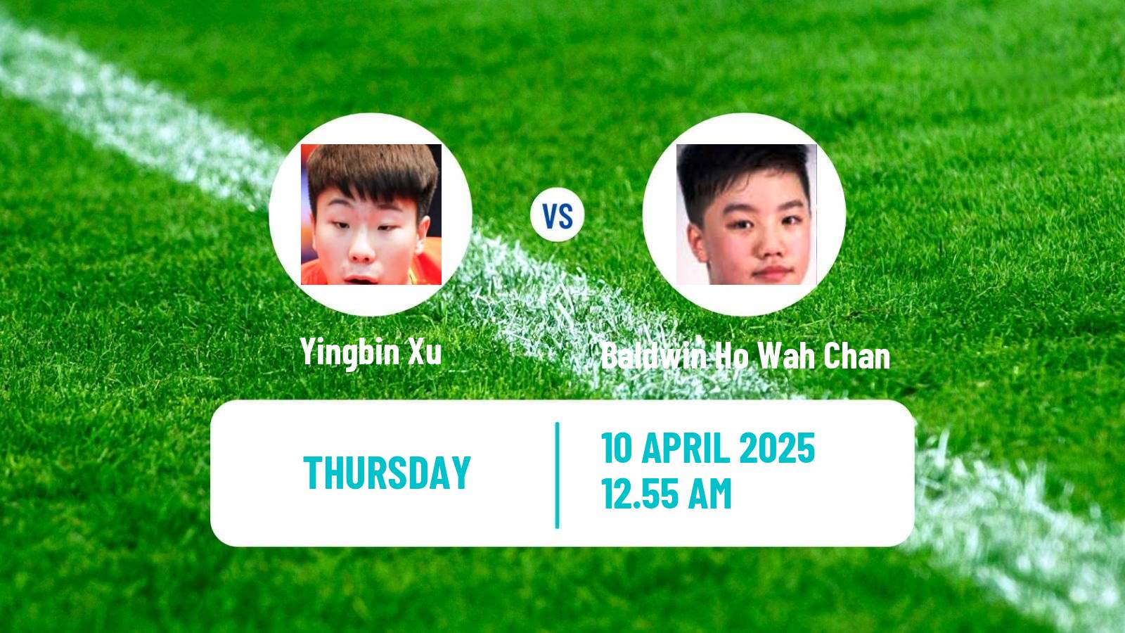 Table tennis Wtt Contender Taiyuan Men Yingbin Xu - Baldwin Ho Wah Chan