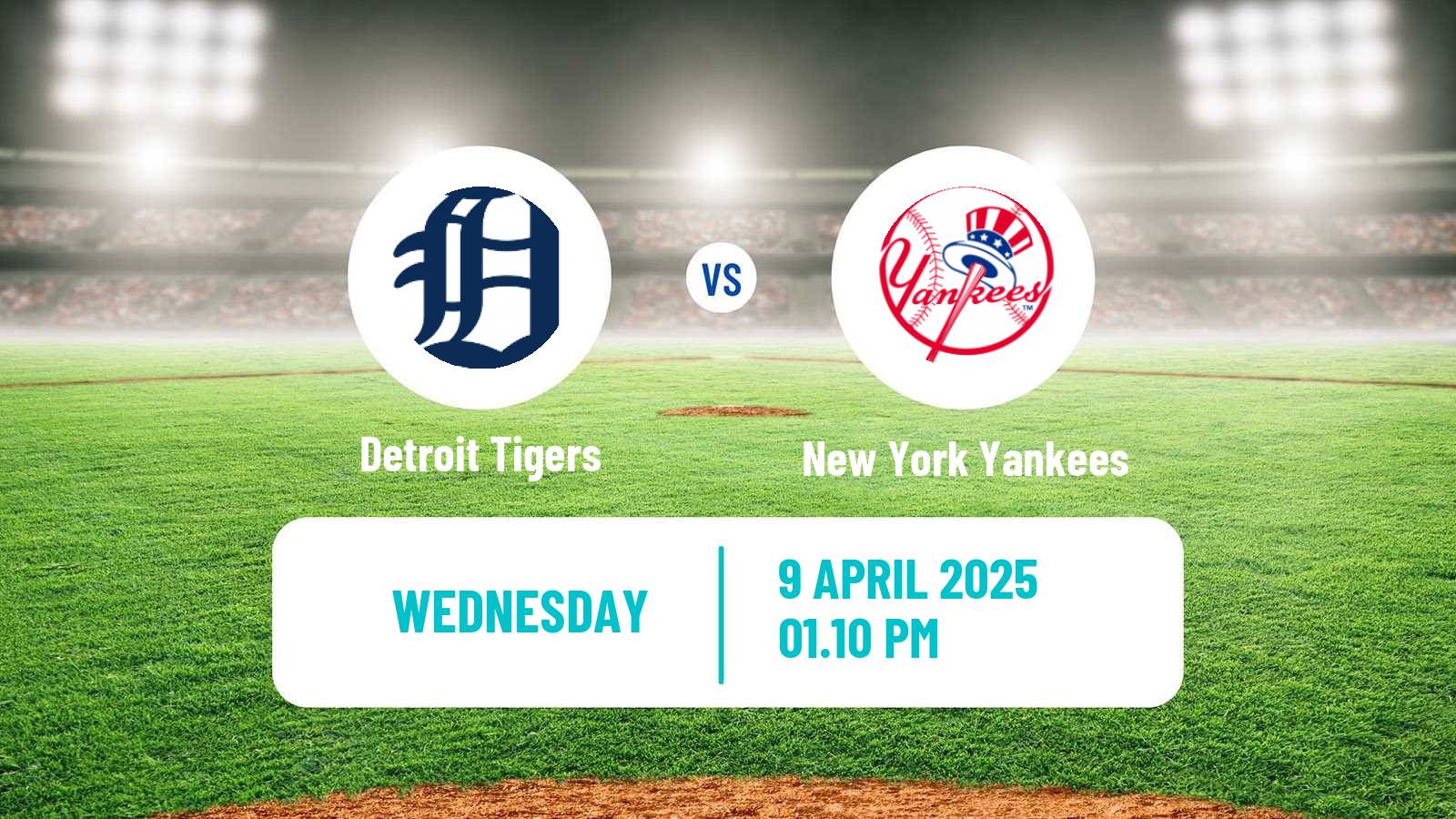 Baseball MLB Detroit Tigers - New York Yankees