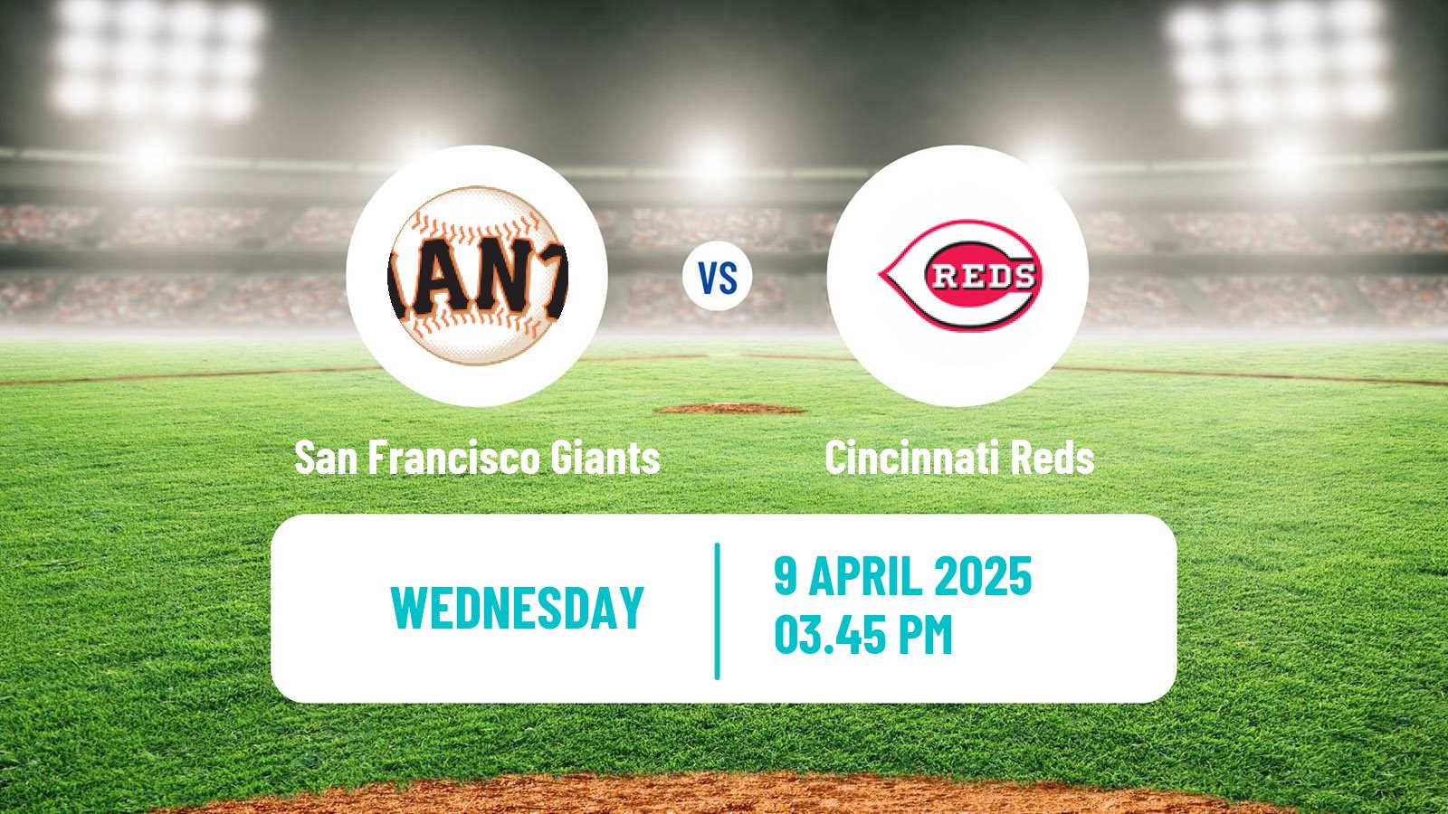 Baseball MLB San Francisco Giants - Cincinnati Reds