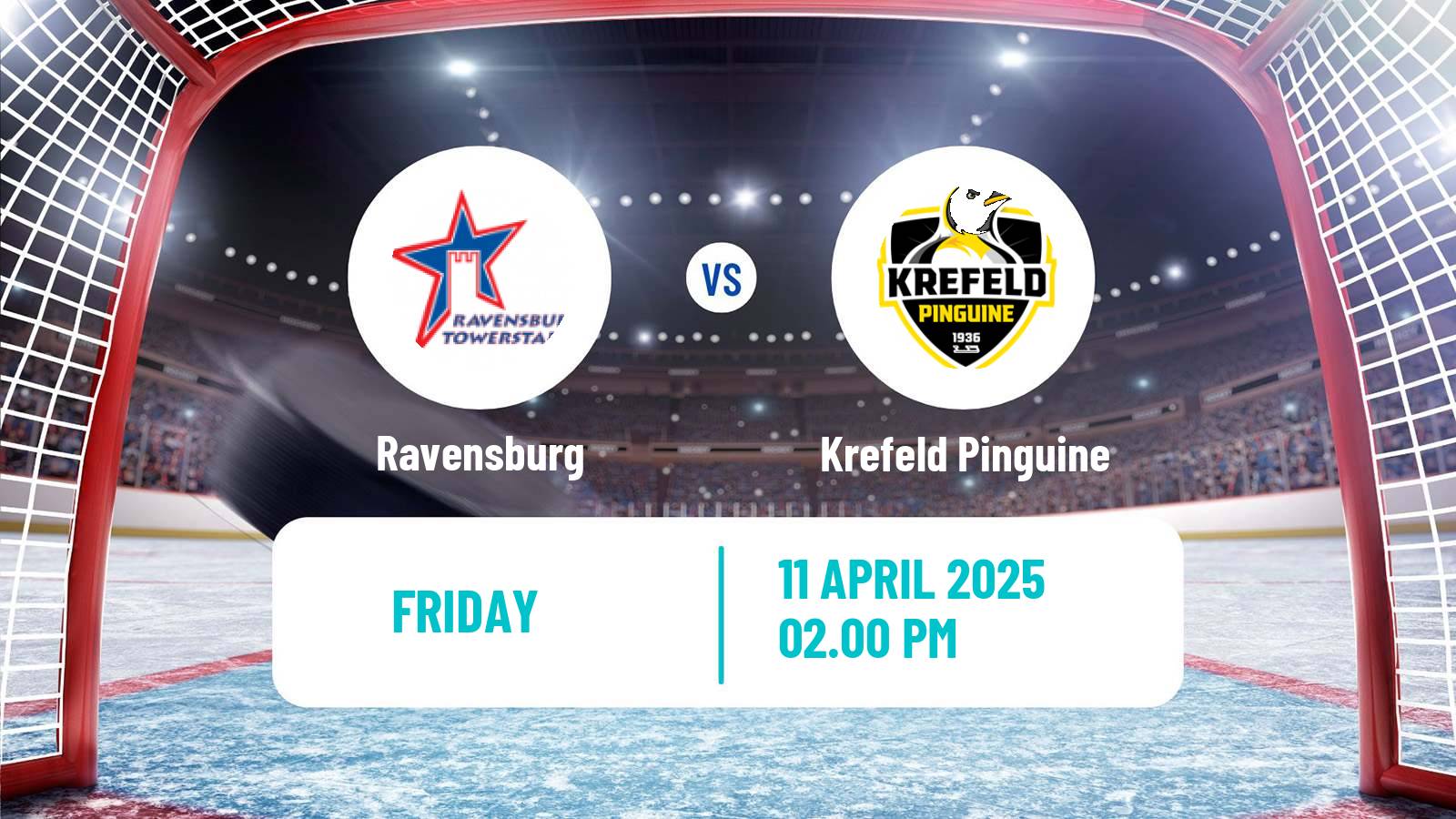 Hockey German DEL2 Ravensburg - Krefeld Pinguine