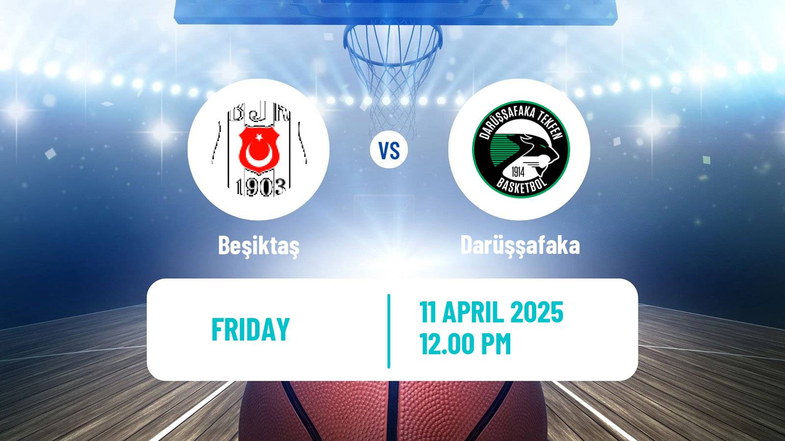 Basketball Turkish Basketball Super Ligi Beşiktaş - Darüşşafaka