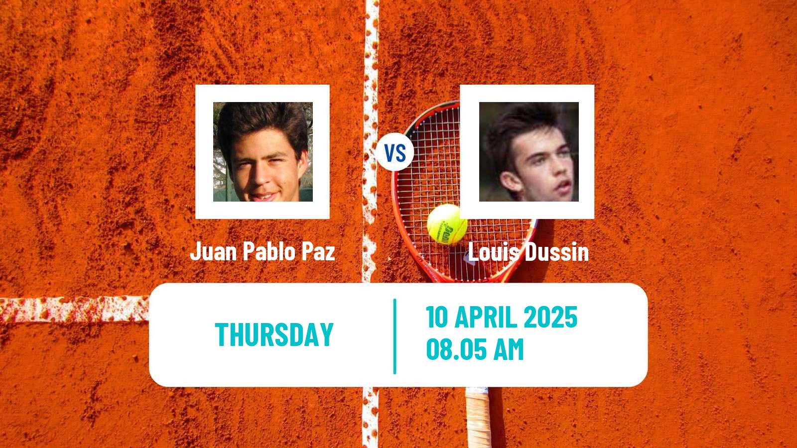 Tennis ITF M15 Monastir 14 Men Juan Pablo Paz - Louis Dussin