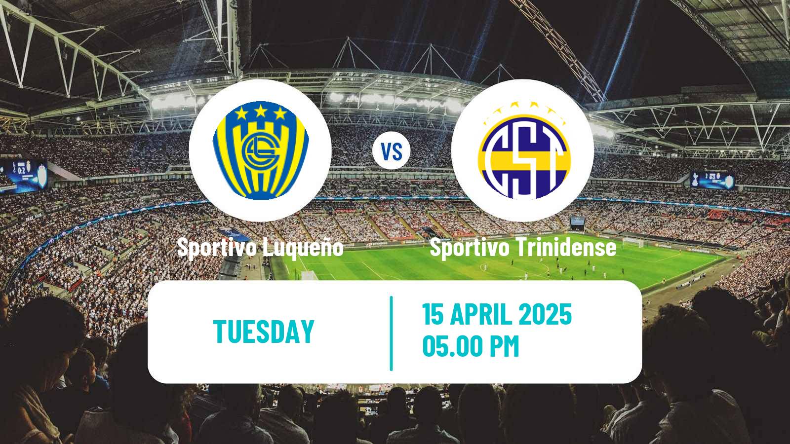 Soccer Paraguayan Primera Division Sportivo Luqueño - Sportivo Trinidense