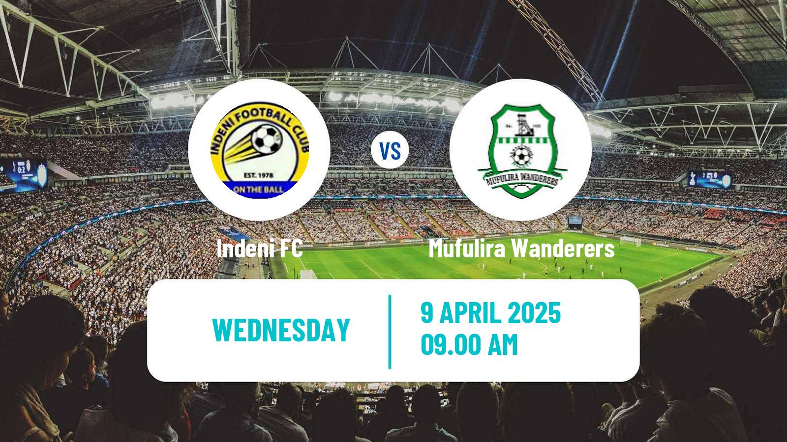 Soccer Zambian Premier League Indeni - Mufulira Wanderers