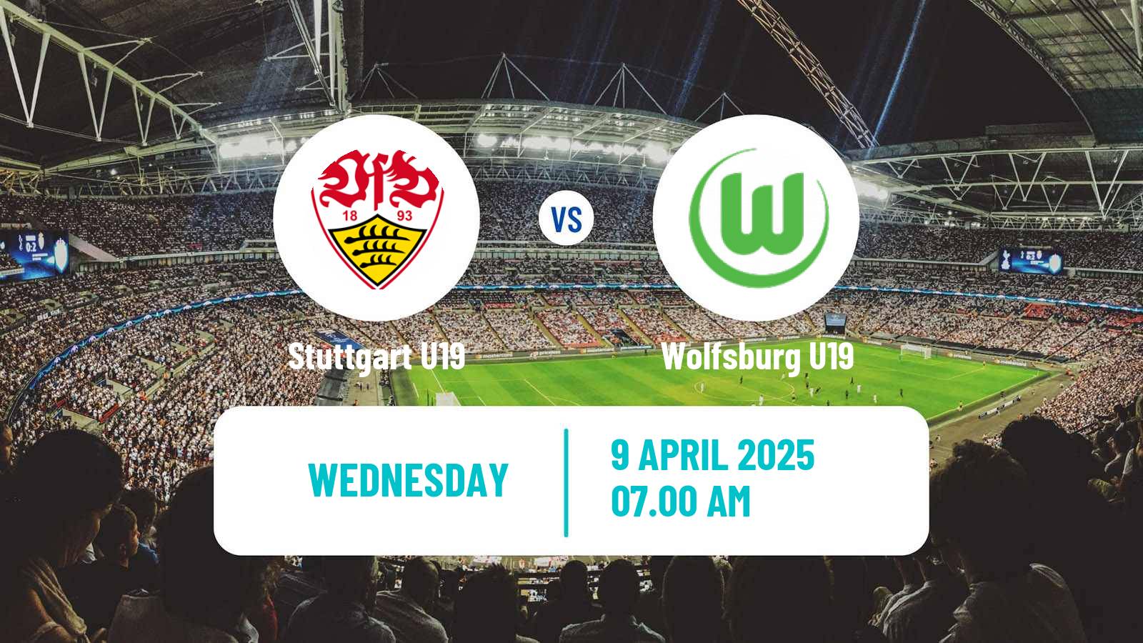 Soccer German DFB Youth League Stuttgart U19 - Wolfsburg U19